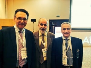 Sclerotherapy 2014 - Florencia (Italia): Dr. Germán Morales con los Dres. Juan Cabrera y Alexandro Frulini