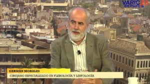 Nuevos tratamientos de varices. El Dr Germán Morales entrevistado en la tv pública de Murcia (7TV)